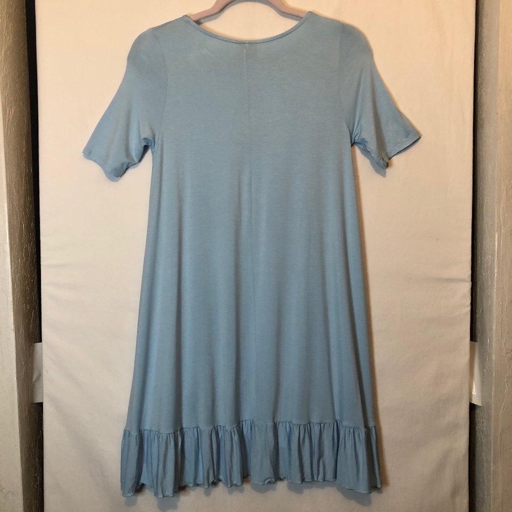 Agnes & Dora Baby Blue Ruffle Tunic - Picture 3 of 6
